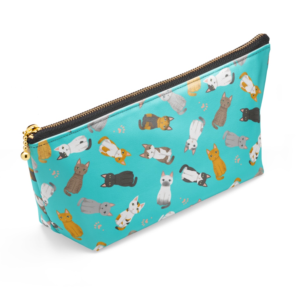 ネコネコ24_猫がいっぱいポーチ