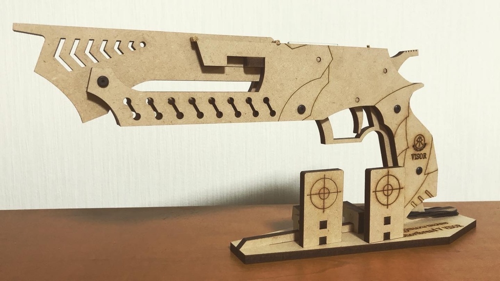 射撃形態切替式複合ゴム銃 Shortbread Ⅴ VISOR