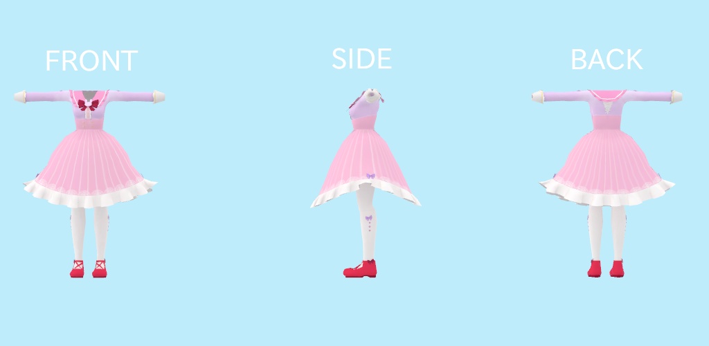 【ミスティちゃん向け衣装】甘ロリワンピ