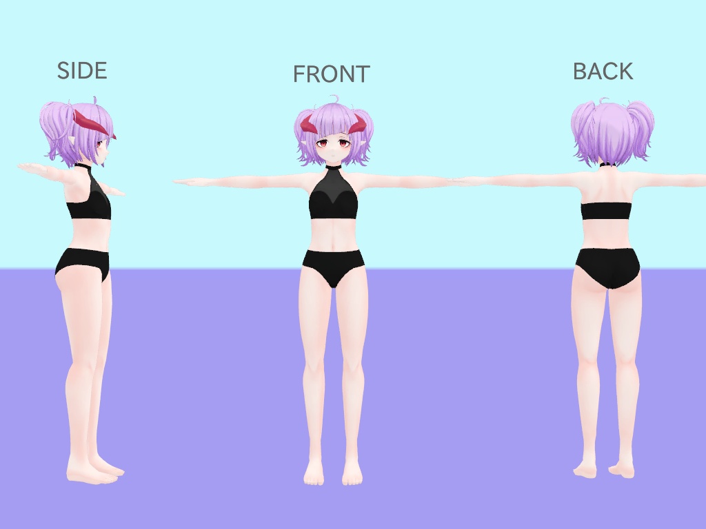 【ミスティちゃん向け衣装】ホルターネックスウィム