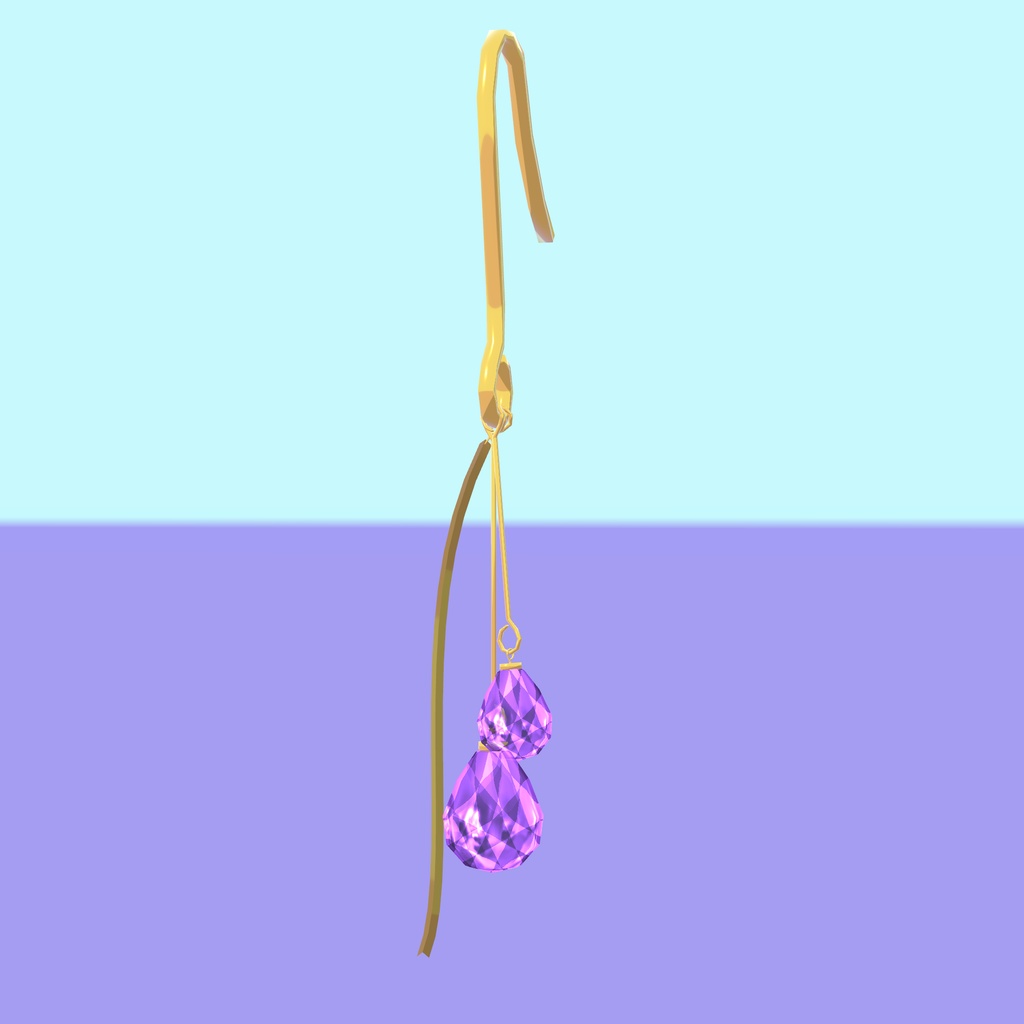 ゆらゆらピアス【VRChat想定】