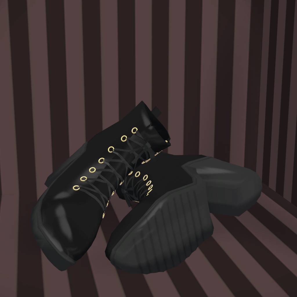 レースアップブーツ【VRChat想定】
