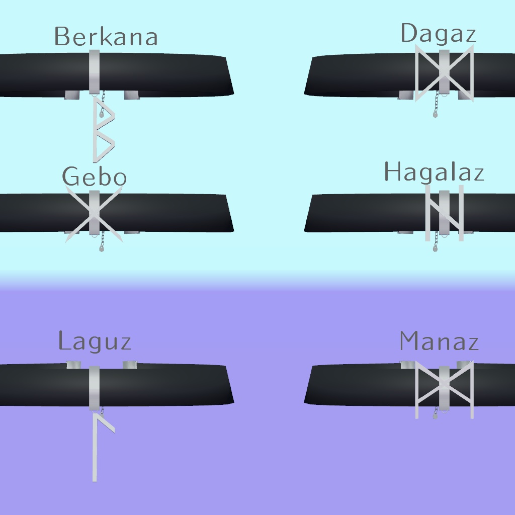 ルーンチョーカー【VRChat想定】