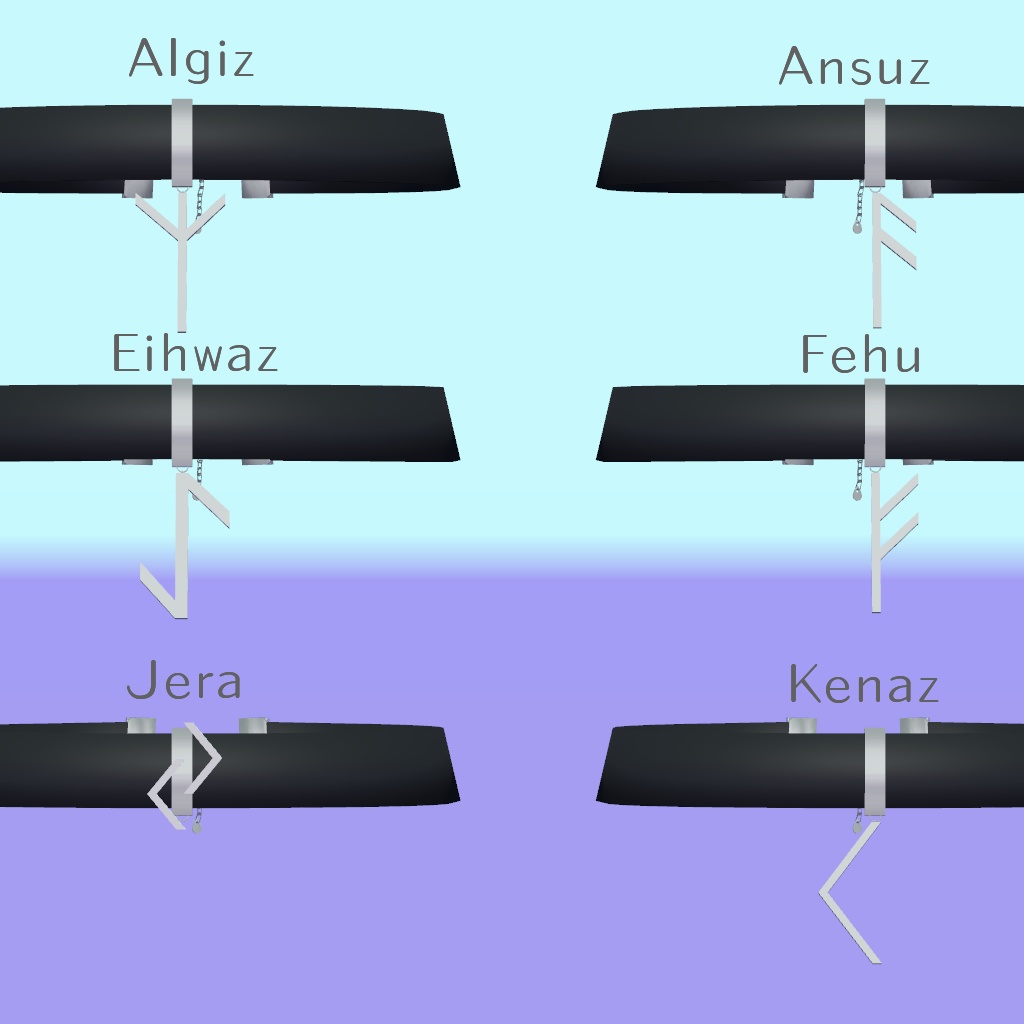 ルーンチョーカー【VRChat想定】