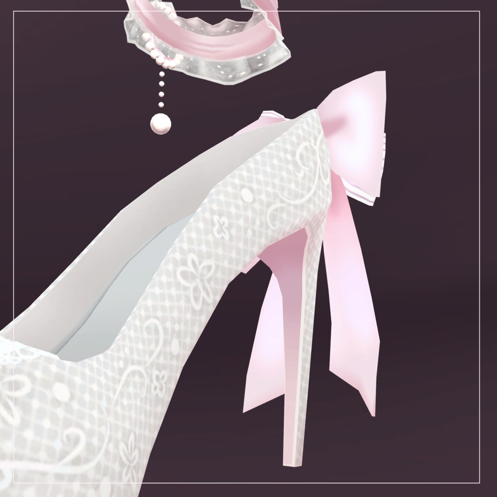 ウェディングスティレットヒール【VRChat想定】