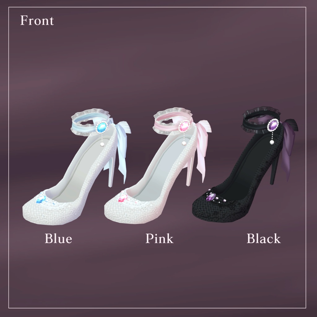 ウェディングスティレットヒール【VRChat想定】