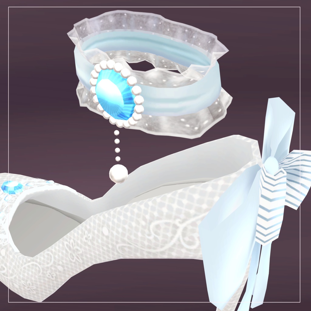 ウェディングスティレットヒール【VRChat想定】