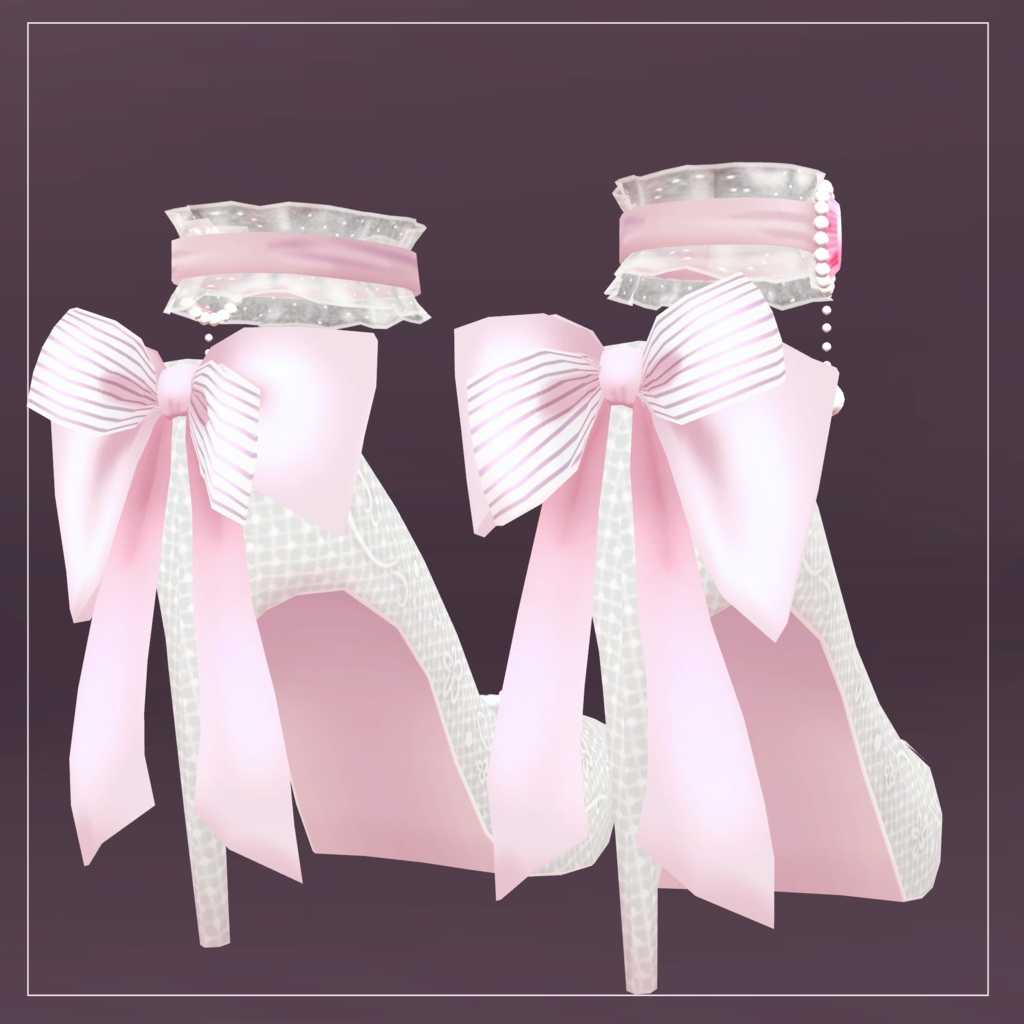 ウェディングスティレットヒール【VRChat想定】