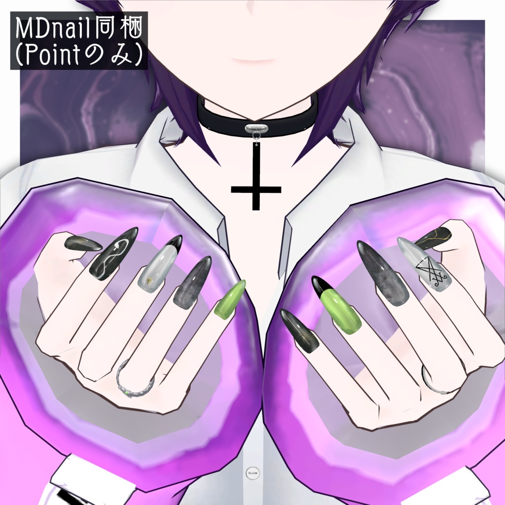 ウチクワ ナミバ【VRChat向け3Dモデル】