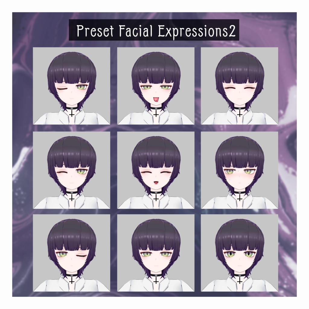 ウチクワ ナミバ【VRChat向け3Dモデル】