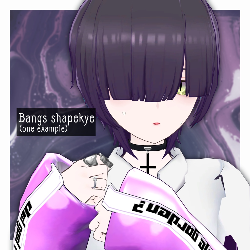 ウチクワ ナミバ【VRChat向け3Dモデル】