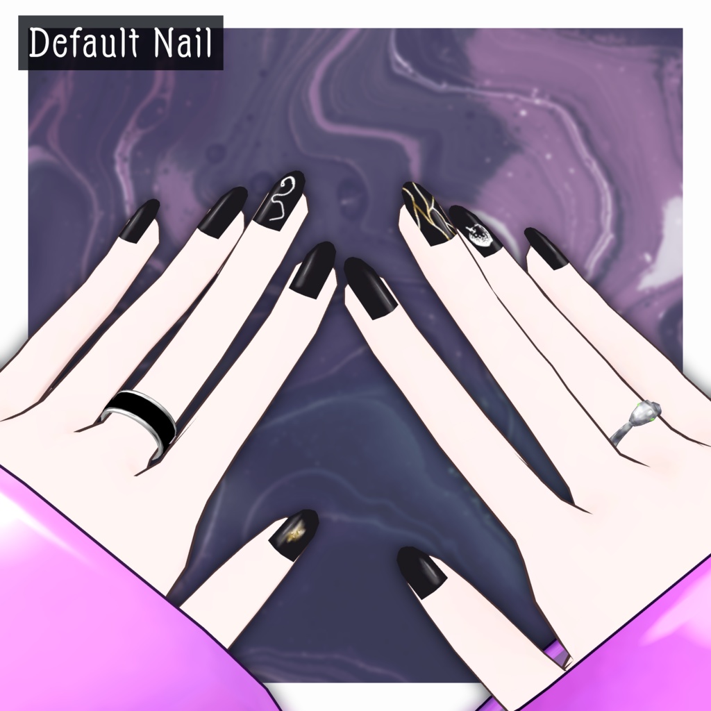 ウチクワ ナミバ【VRChat向け3Dモデル】