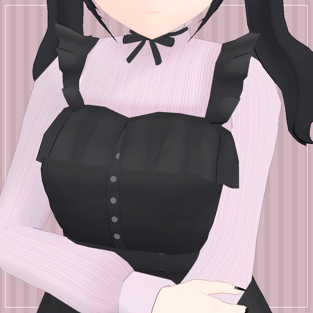 【やみちゃん&ゆめちゃん向け衣装】量産型フリルワンピ