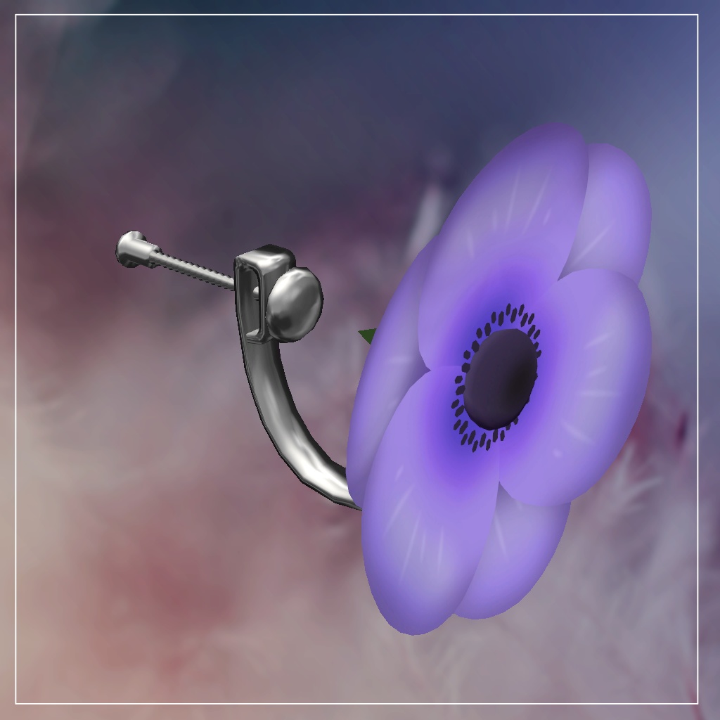 anemone earring【VRChat想定】