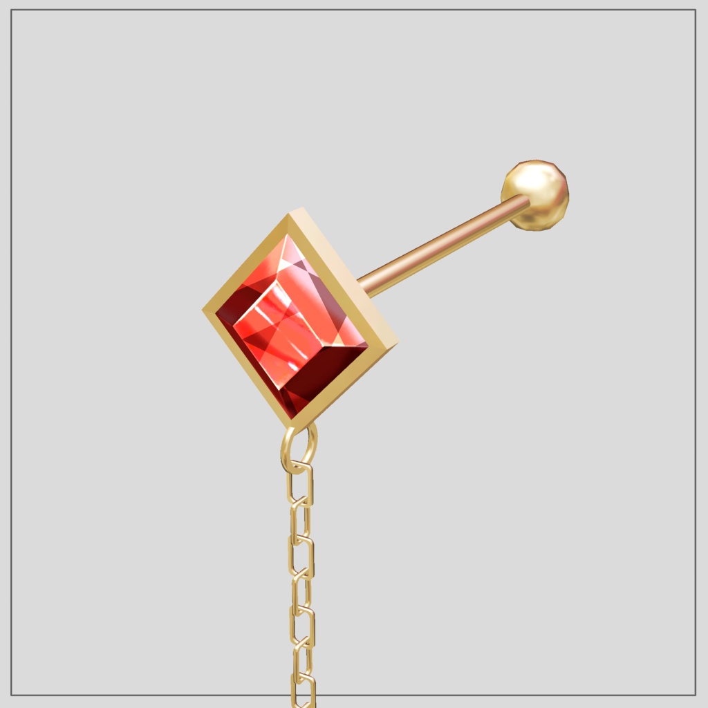 Bullet Earrings【VRChat想定】