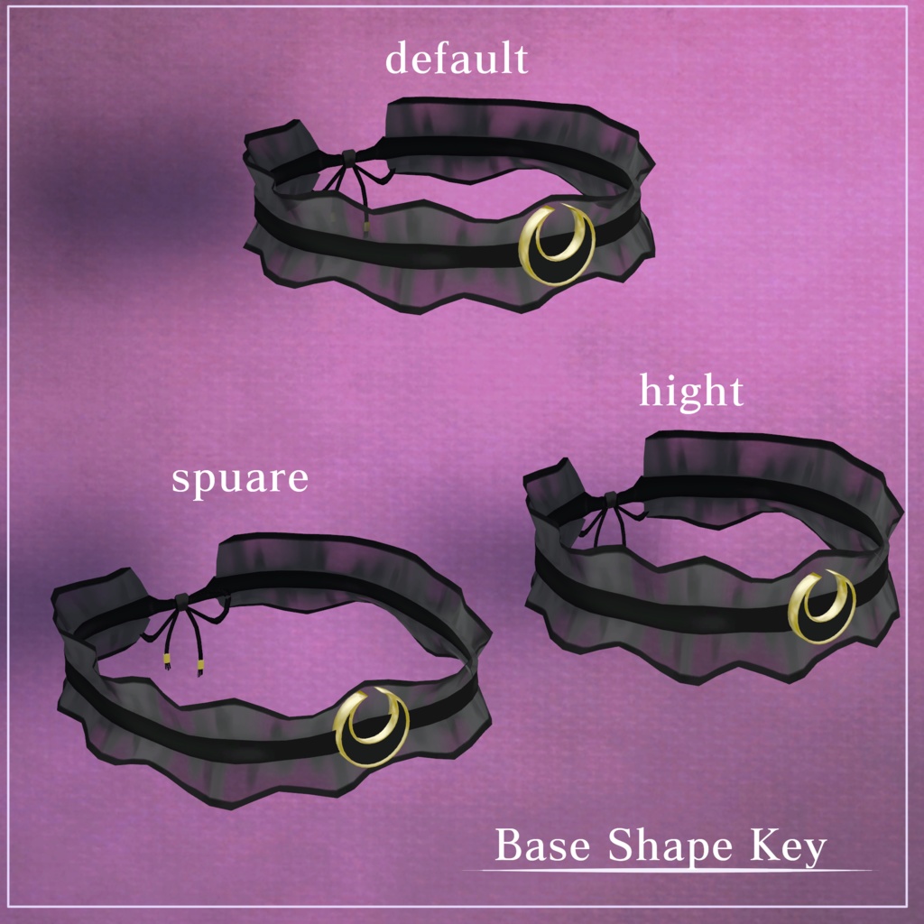 レースチョーカー【VRChat想定】