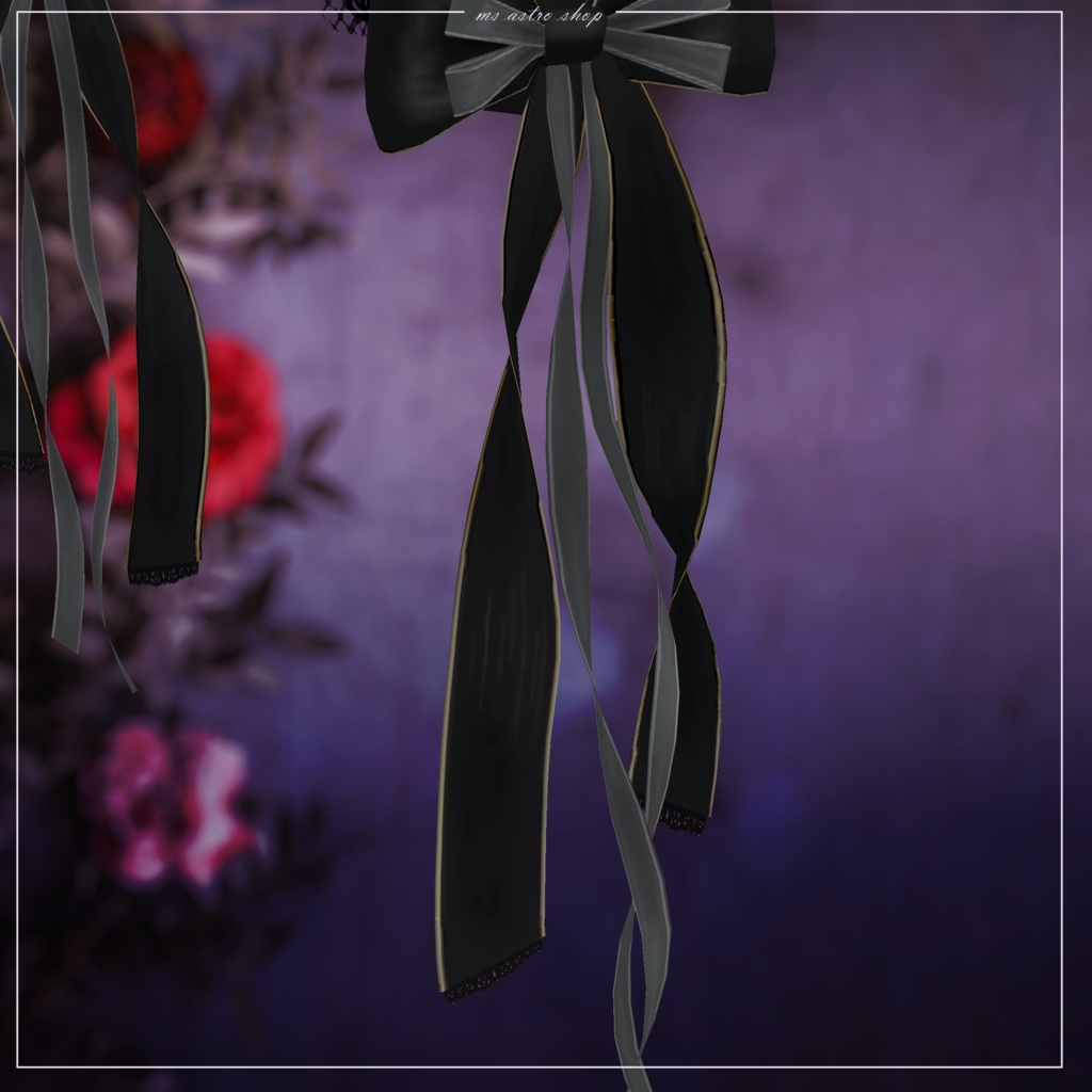 Lace up head dress【VRChat想定】