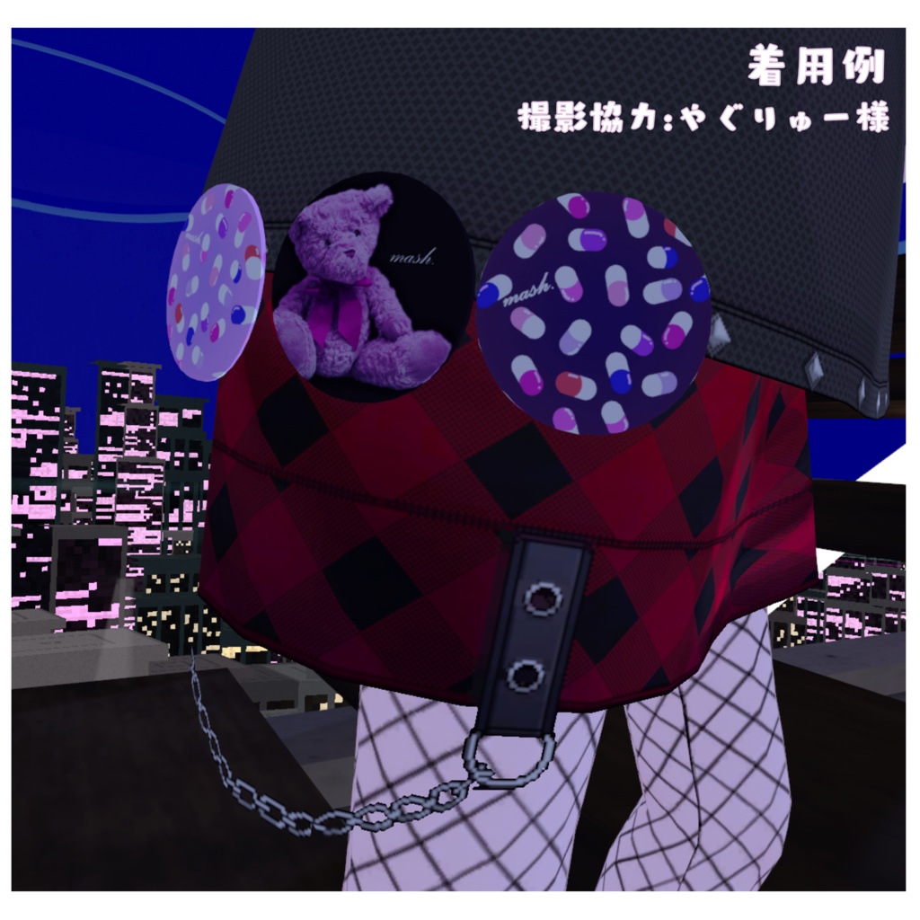 【メンヘラアバター集会】限定コラボ缶バッジ&ばんそうこう