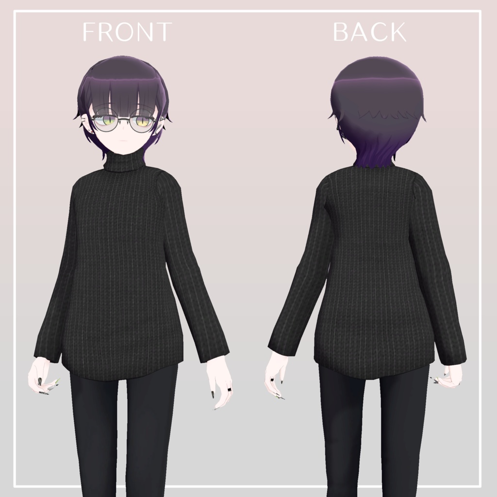 【ウチクワ ナミバ向け衣装】ラインセーター