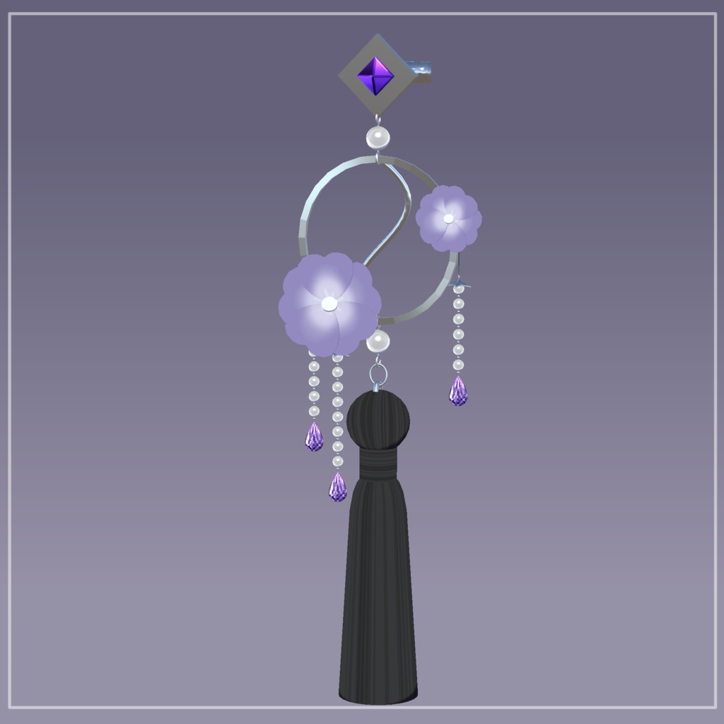 china earrings【VRChat想定】