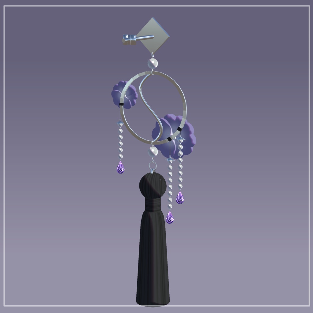 china earrings【VRChat想定】