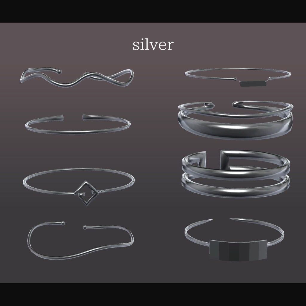 modern bangle【VRChat想定】