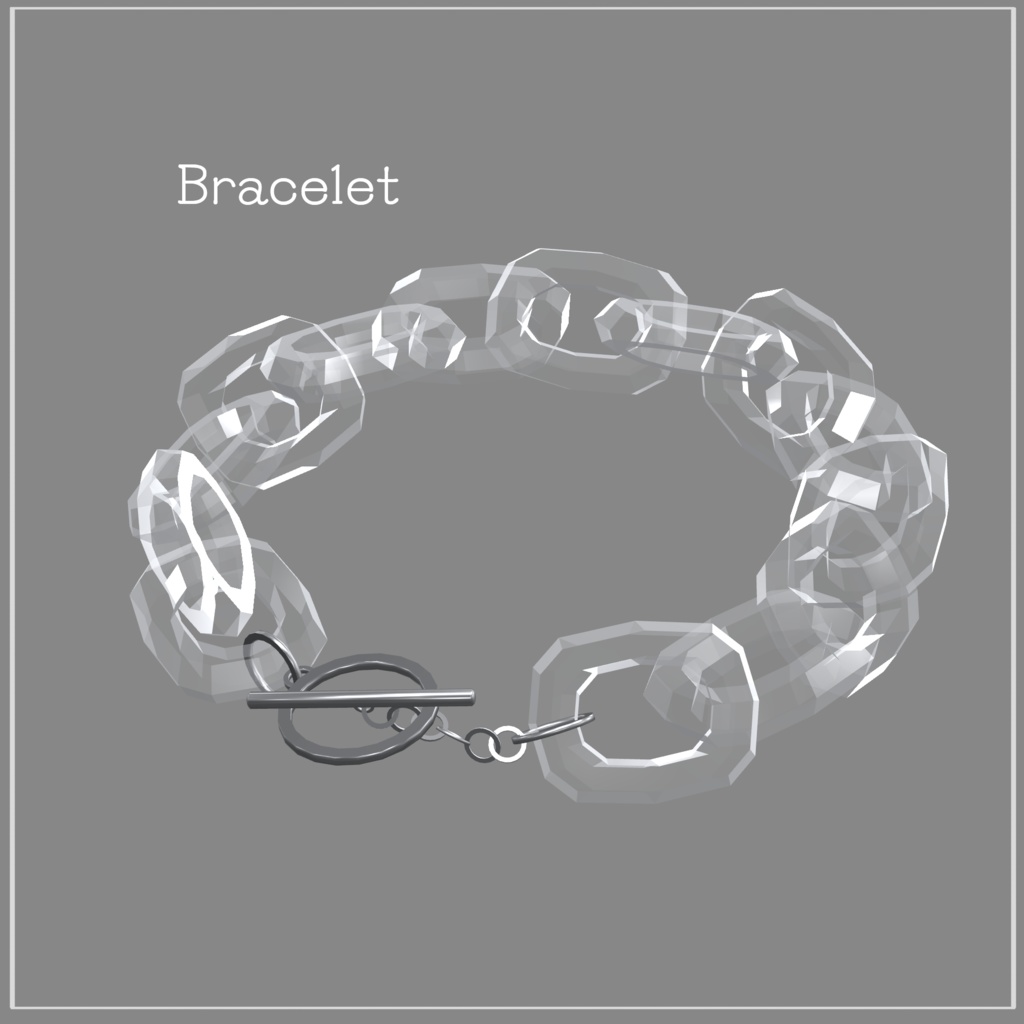 Clear Chain Accessory【VRChat想定】