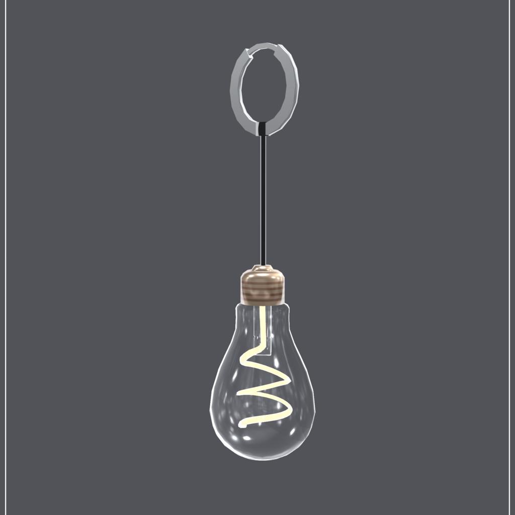 Light Bulb Earrings【VRChat想定】