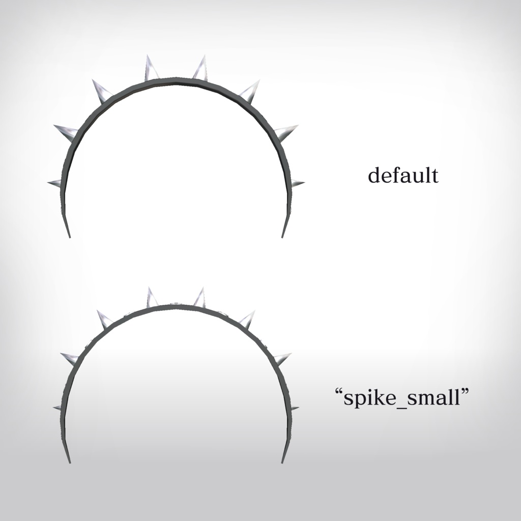 Spike Headband【VRChat想定】