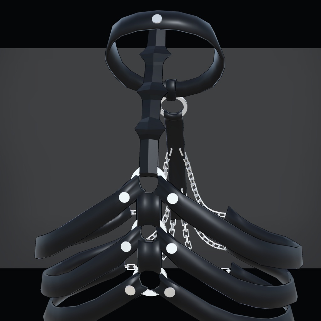 【for Grus】Rib Spine Harness【VRChat想定】