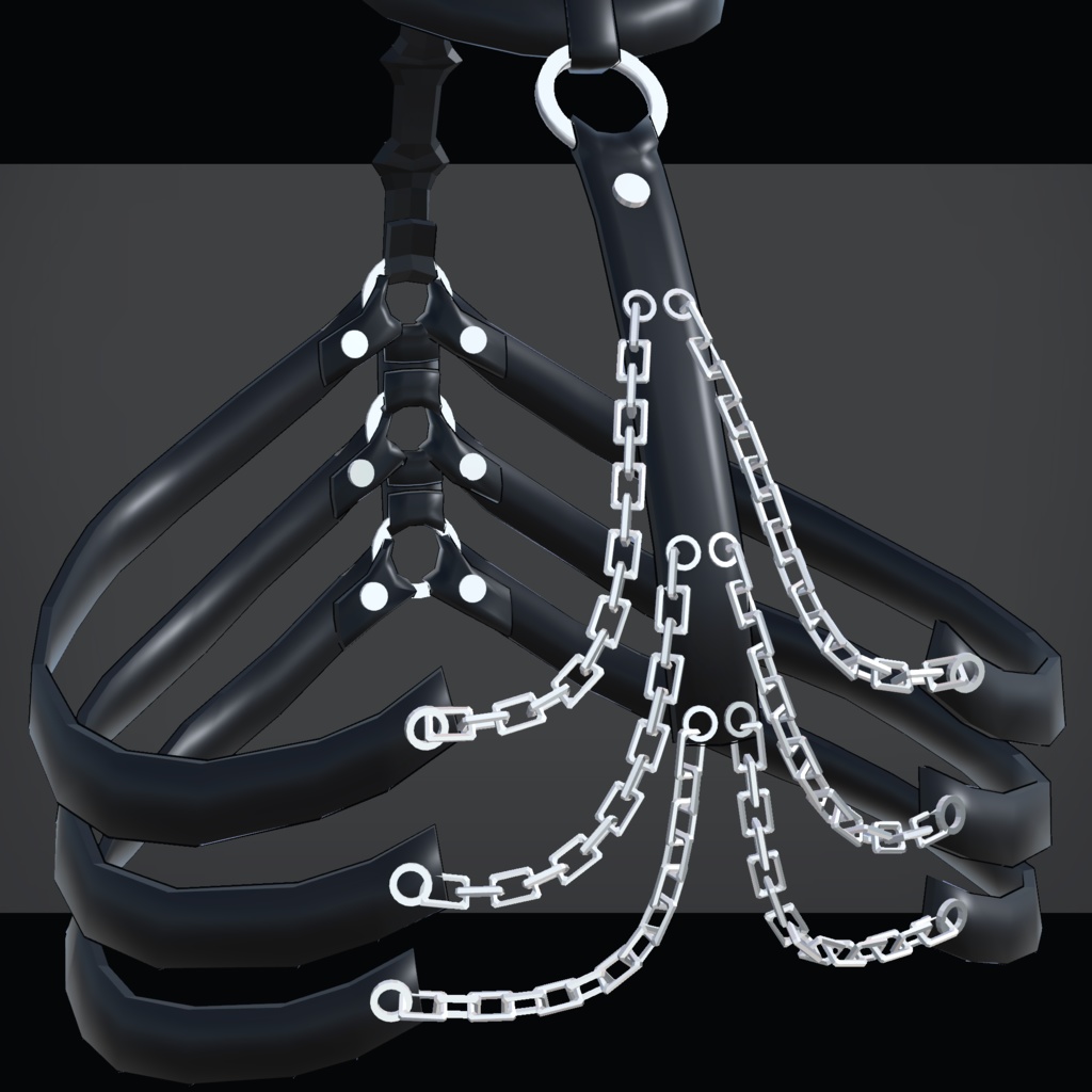 【for Grus】Rib Spine Harness【VRChat想定】