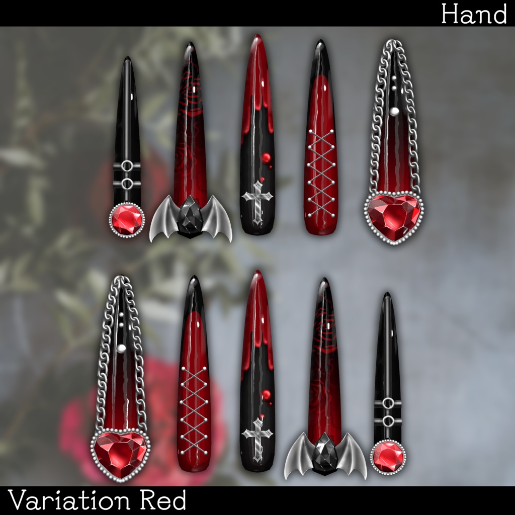 【MDollnail SuperLong対応】Gothic Punk Vampire