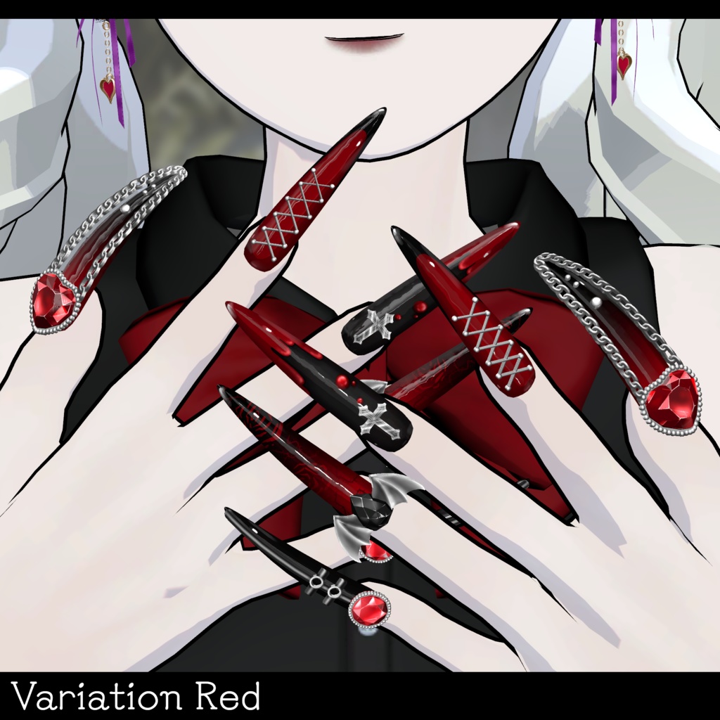 【MDollnail SuperLong対応】Gothic Punk Vampire