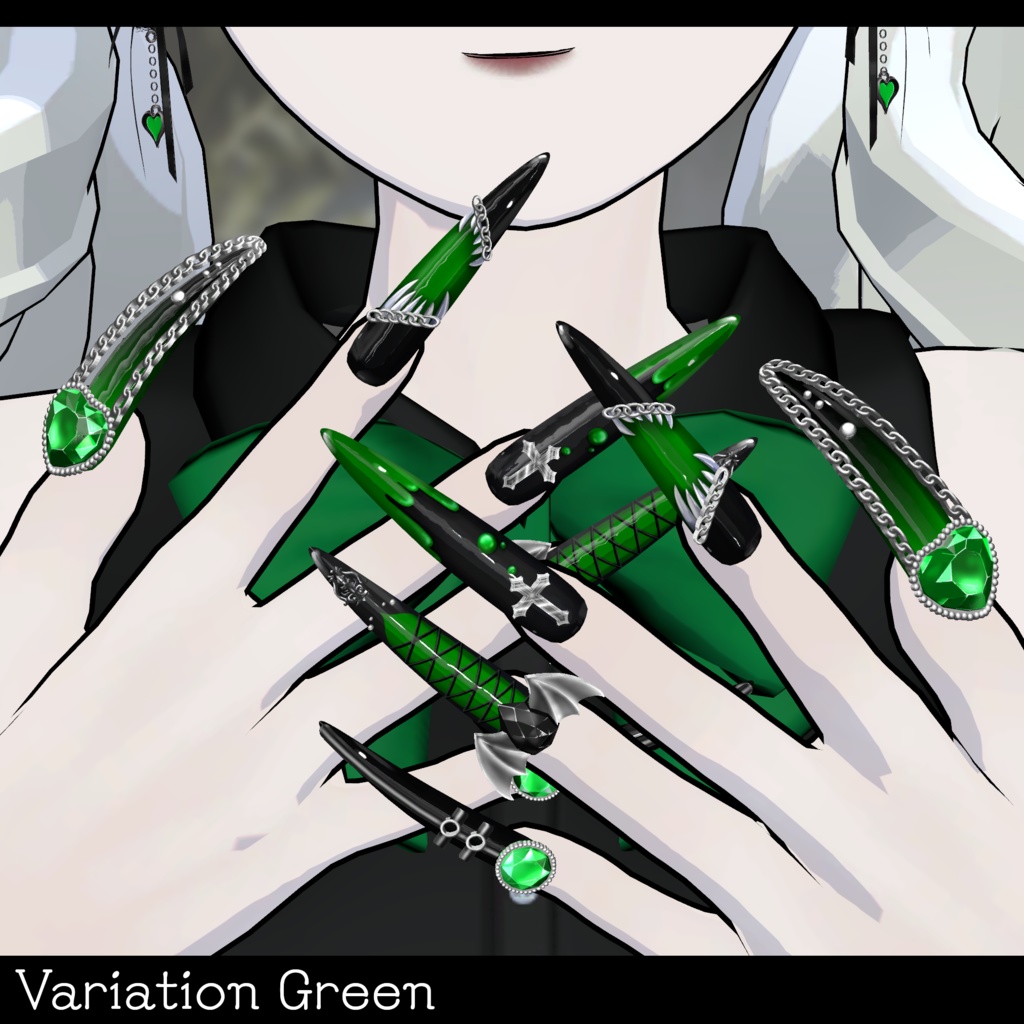 【MDollnail SuperLong対応】Gothic Punk Vampire