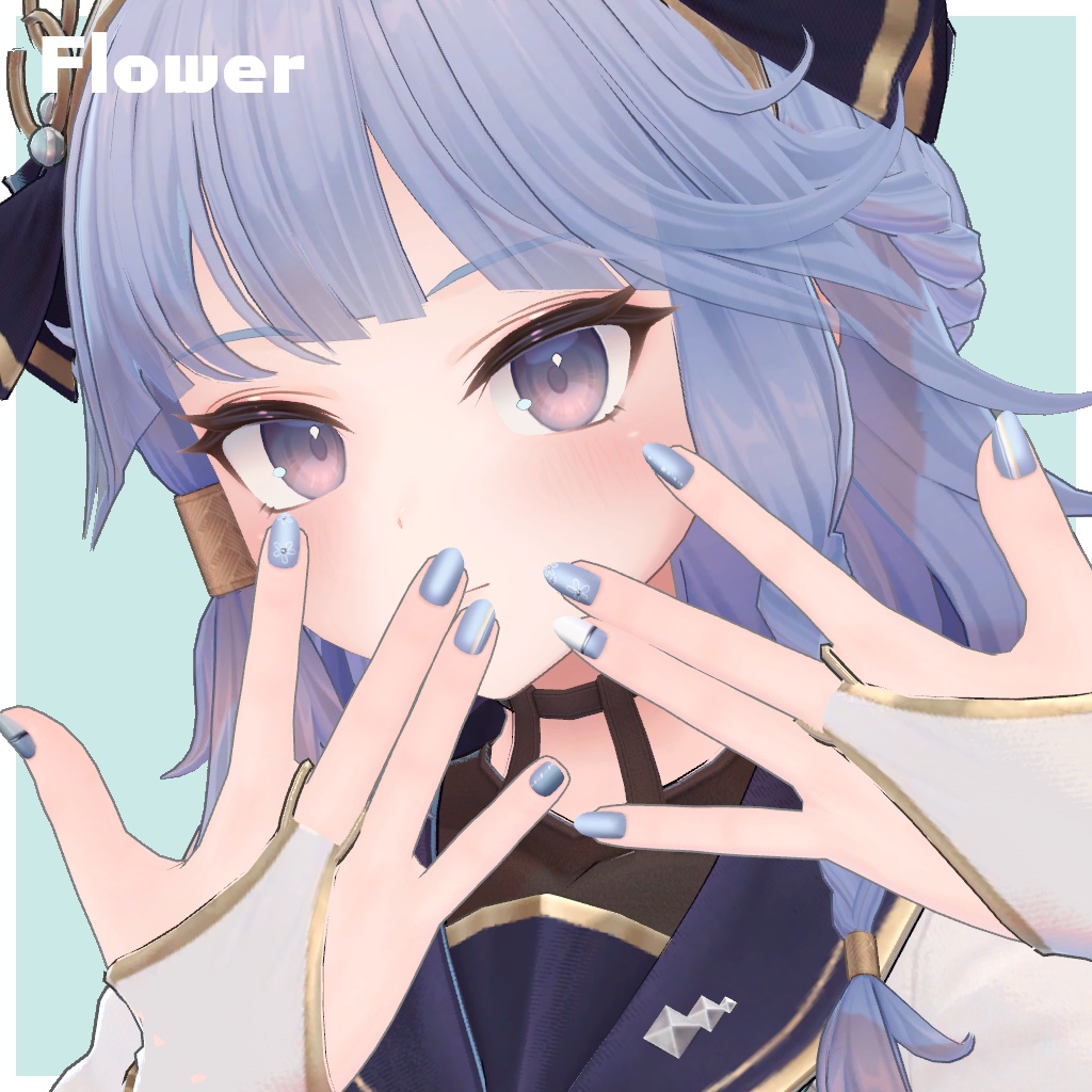 【まるぼでぃアバターズ対応】バラエティネイルテクスチャセット