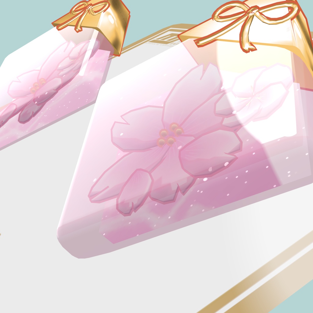 Spring Acrylic Earrings【VRChat想定】