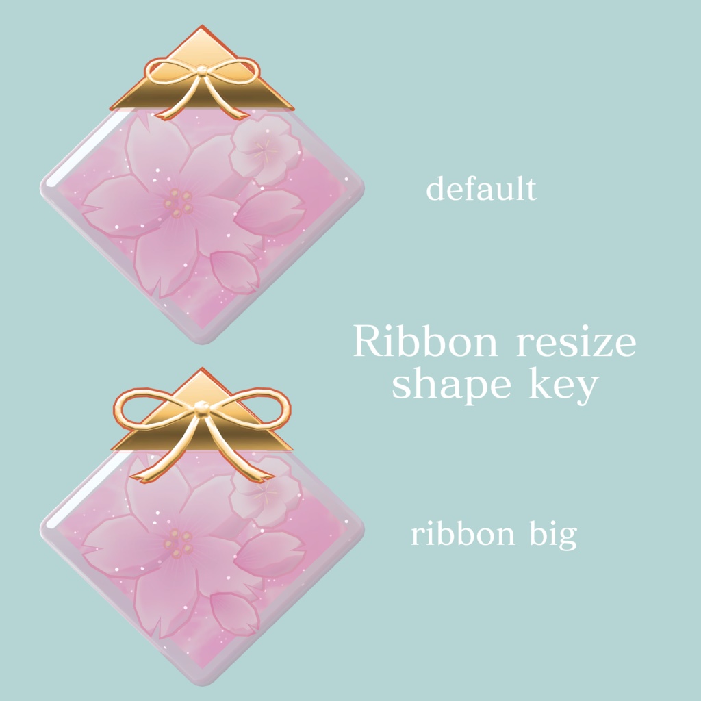 Spring Acrylic Earrings【VRChat想定】