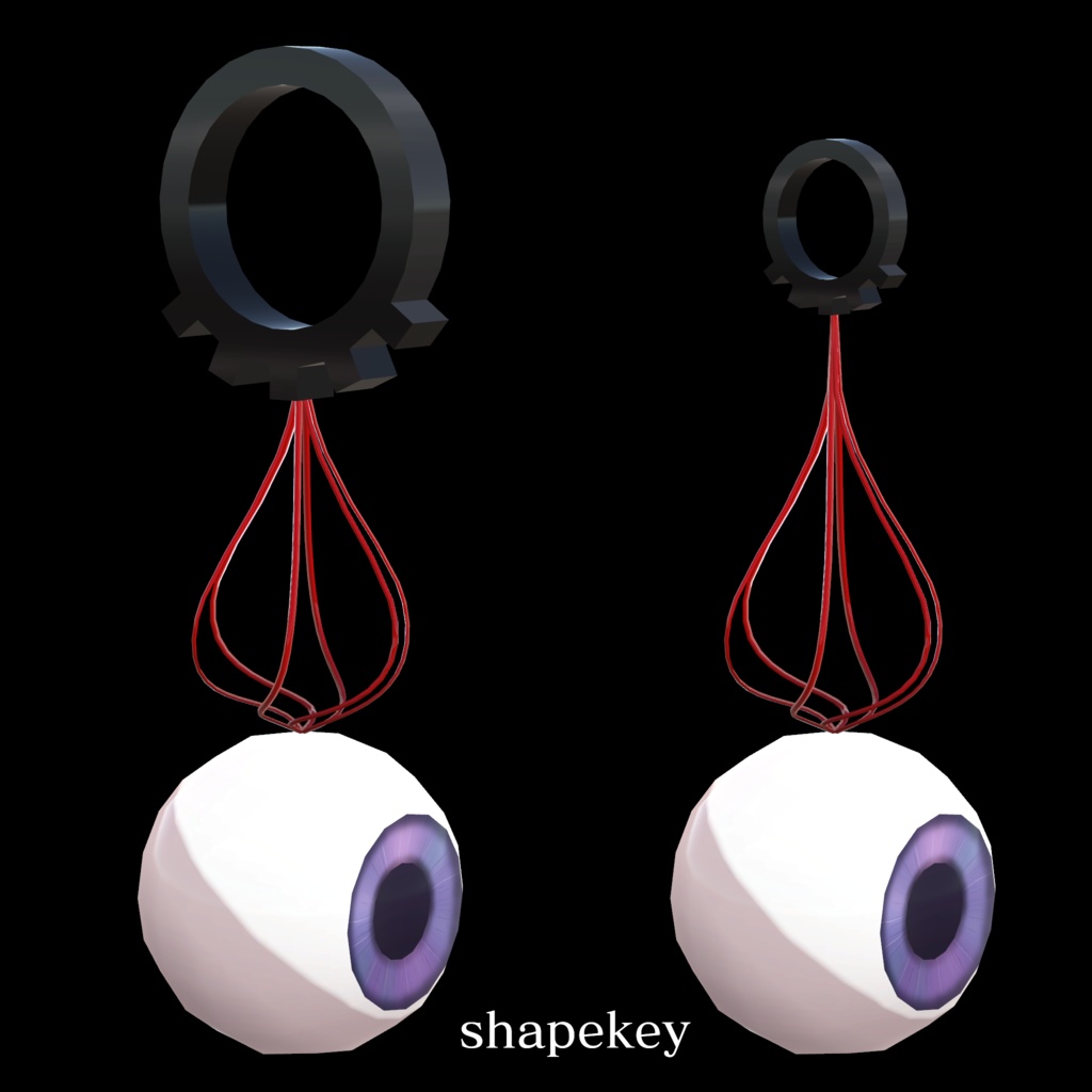 optic nerve earrings