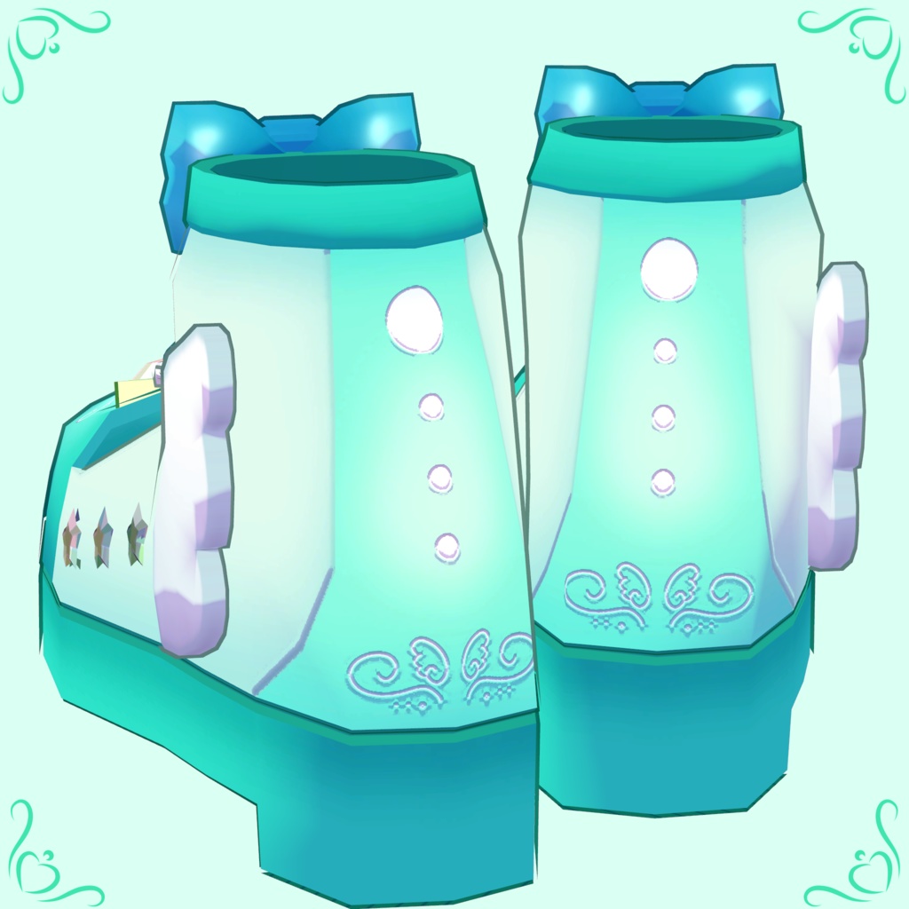 【for Grus】Sparkling Heroine Shoes【非対応向けシェイプキーあり】