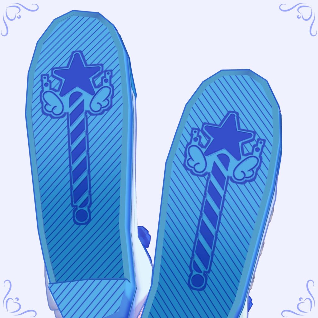 【for Grus】Sparkling Heroine Shoes【非対応向けシェイプキーあり】