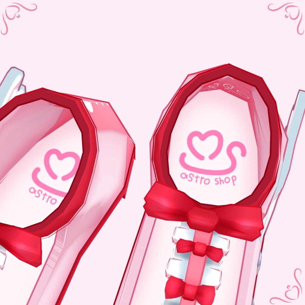 【for Grus】Sparkling Heroine Shoes【非対応向けシェイプキーあり】