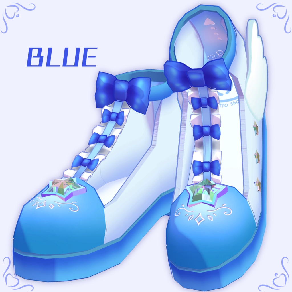 【for Grus】Sparkling Heroine Shoes【非対応向けシェイプキーあり】