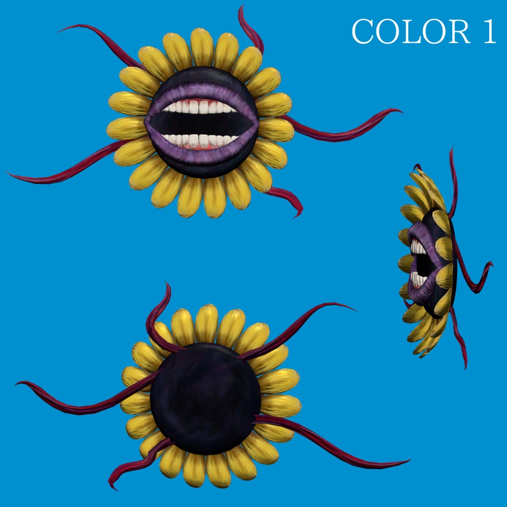 Flower Eye Patch【VRChat想定】