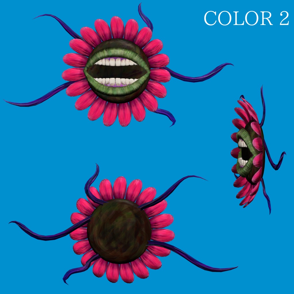 Flower Eye Patch【VRChat想定】