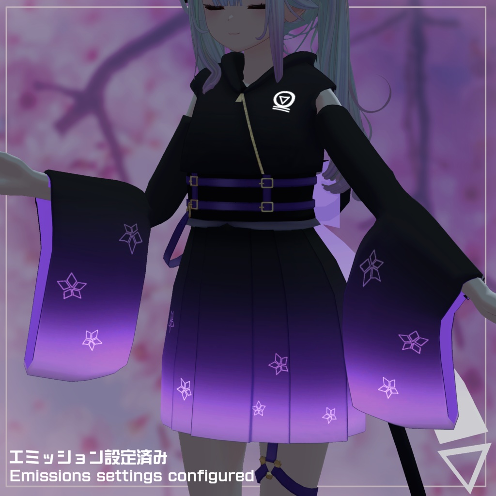 夜桜ピクセル【VRChat想定】