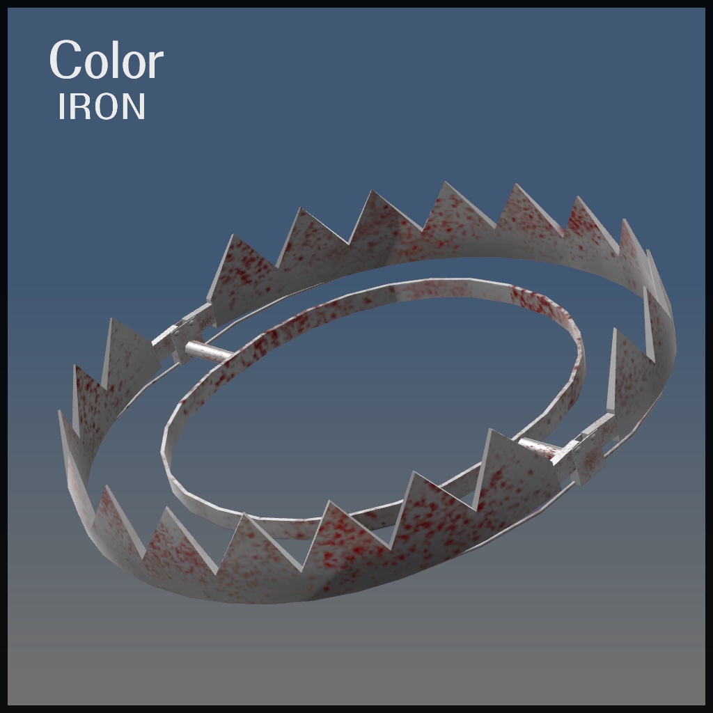 Bear Trap Choker【VRChat想定】