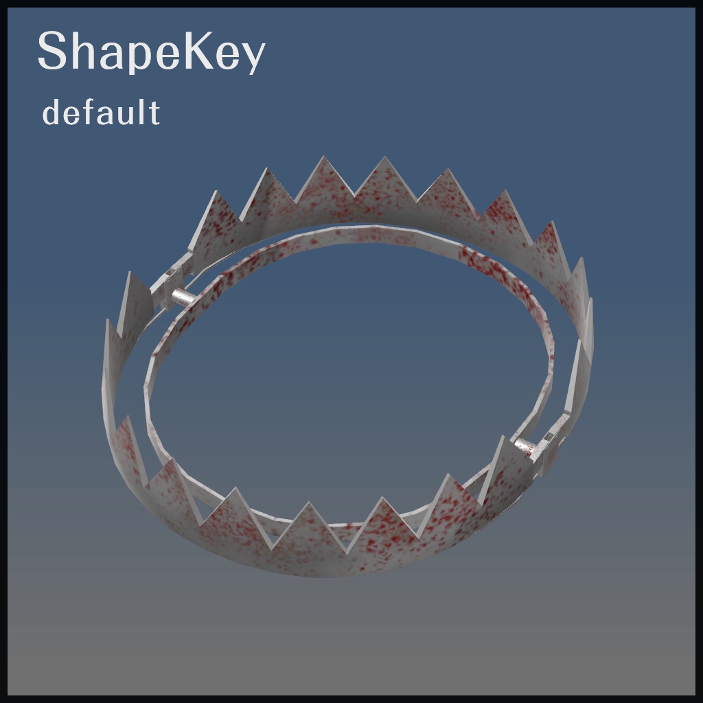 Bear Trap Choker【VRChat想定】