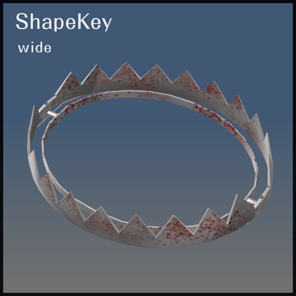 Bear Trap Choker【VRChat想定】