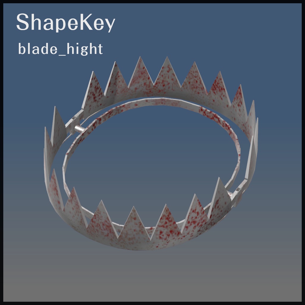 Bear Trap Choker【VRChat想定】