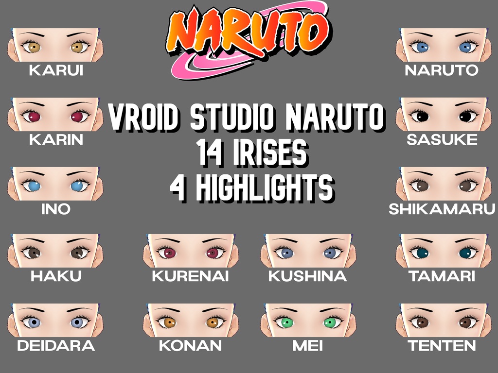 Naruto VRoid Studio Irises